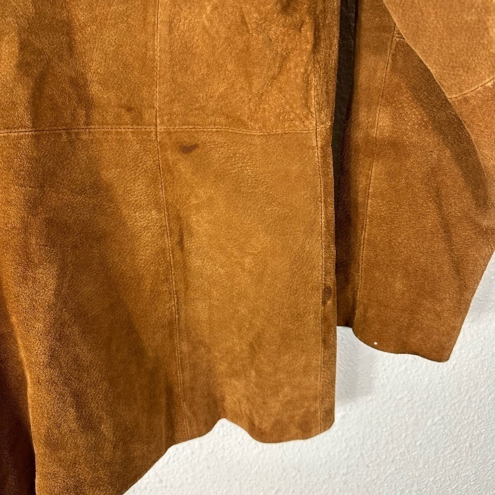 Cripple Creek Leather Blazer Jacket Tan Size Large - Picture 12 of 12